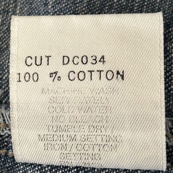 GUESS JEANS USA Workwear Overalls Shorts Men's XXL Blue Denim American Tradition - Picture 13 of 13